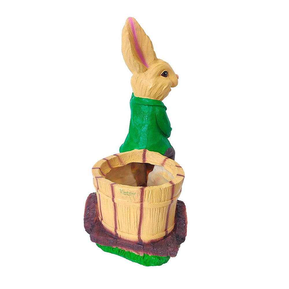 Rabbit Riding Bike Planter