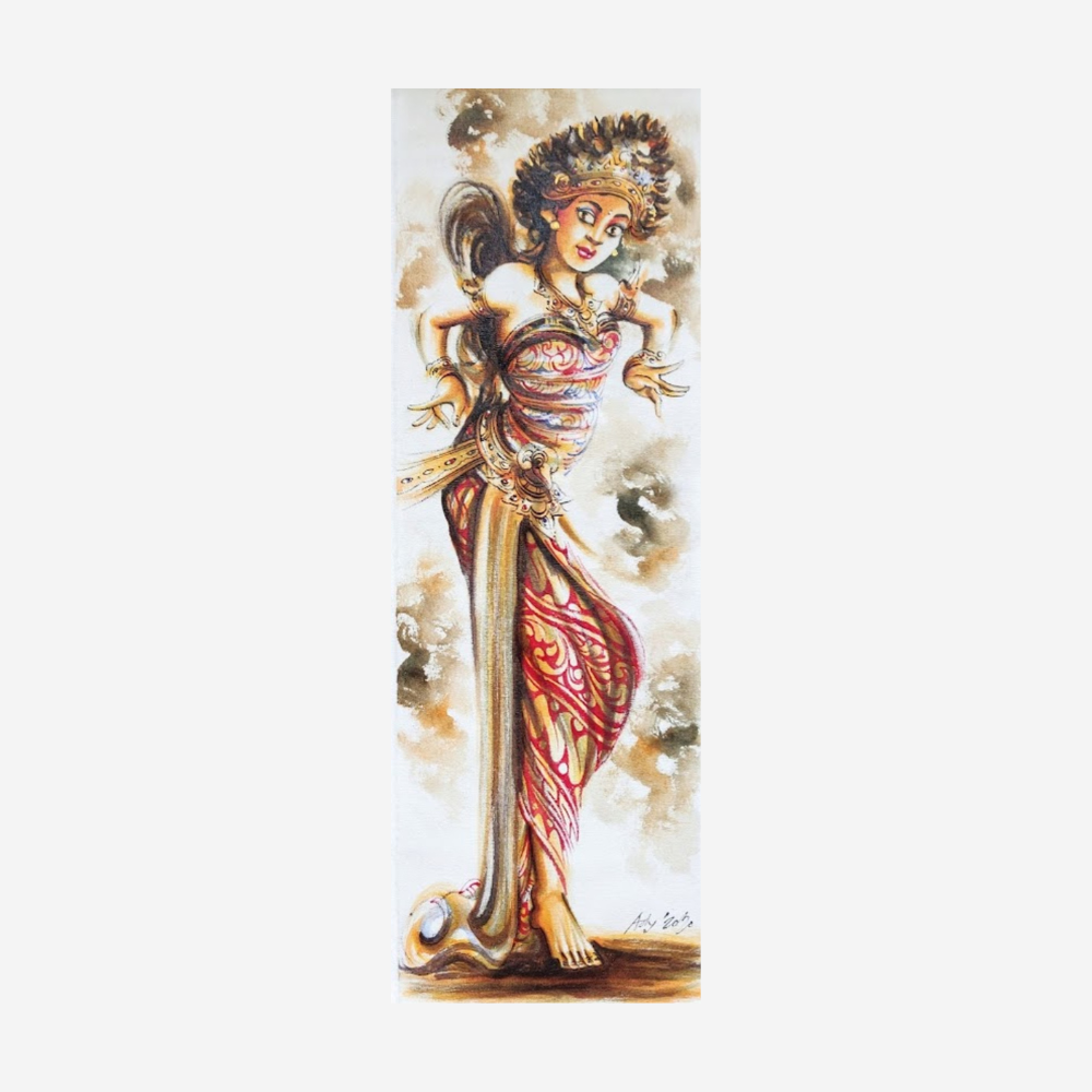 Large Artistic Traditional Legong Dancer Painting