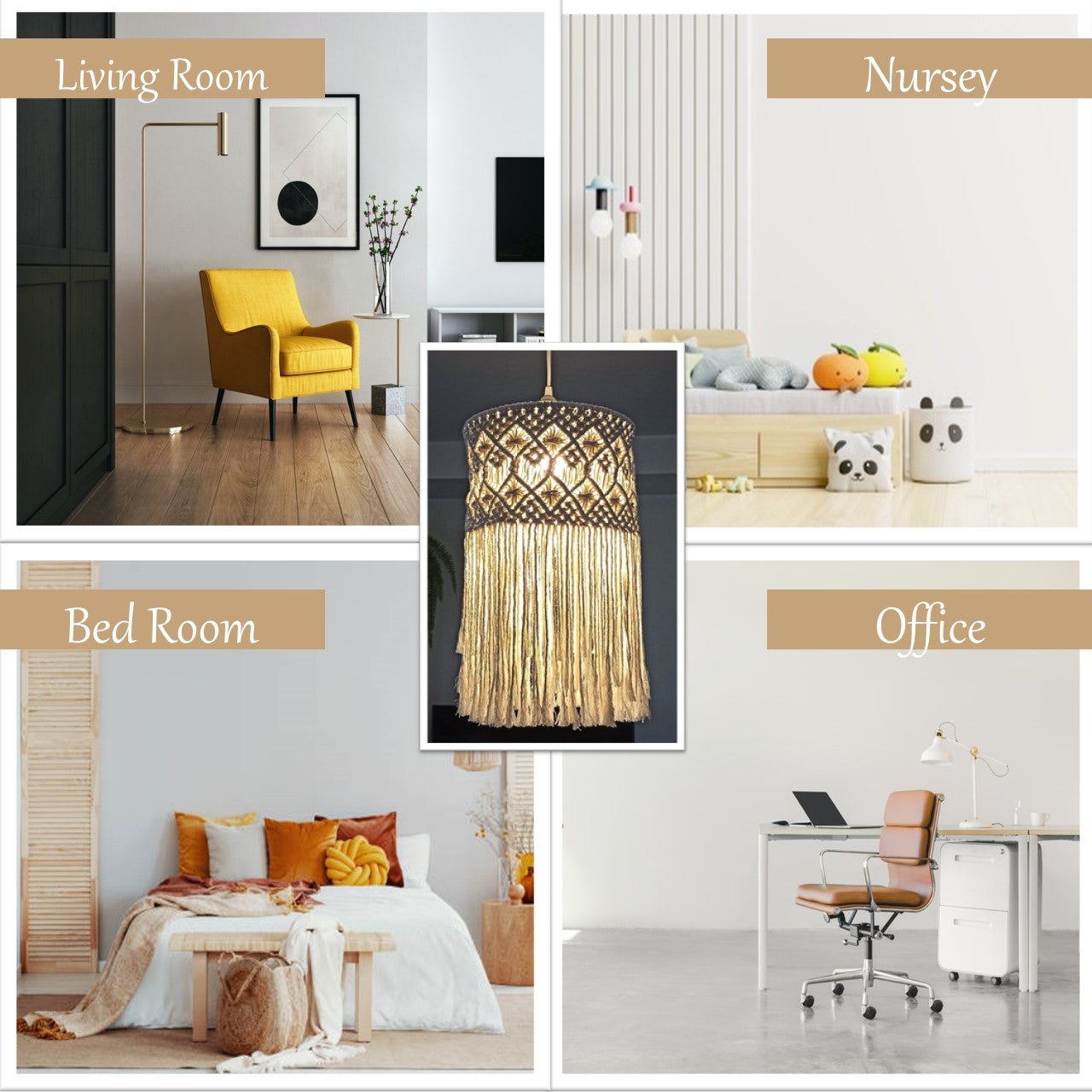 ecofynd Macrame Chandelier