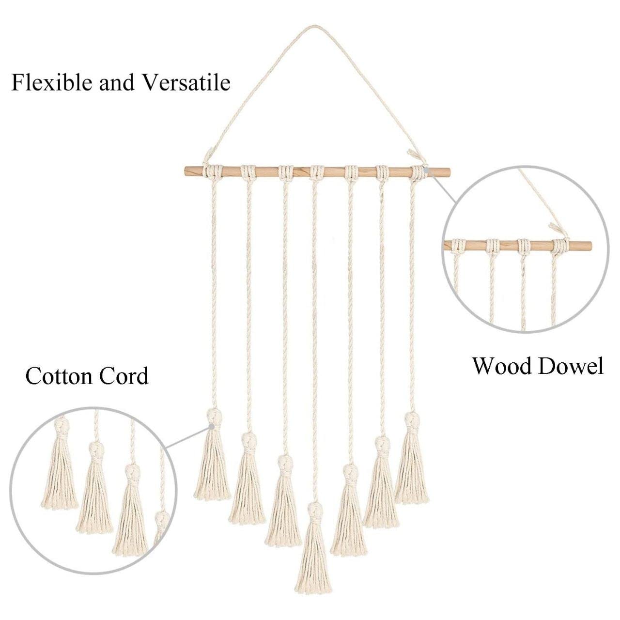 ecofynd Macrame Photo Display Wall Hanging