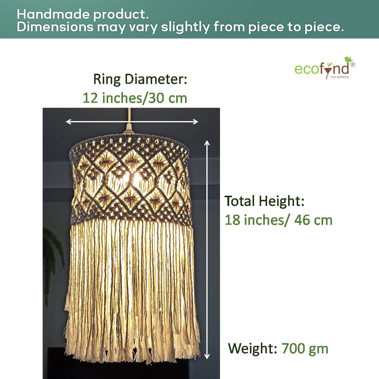 ecofynd Macrame Chandelier