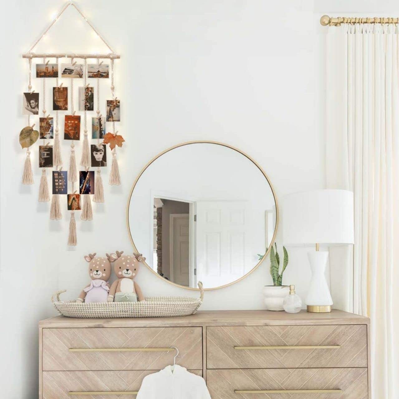 ecofynd Macrame Photo Display Wall Hanging