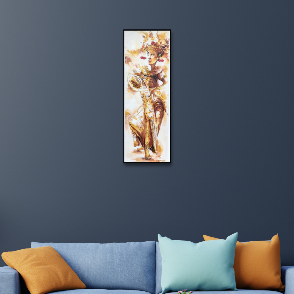 Large Artistic Traditional Legong Dancer Painting