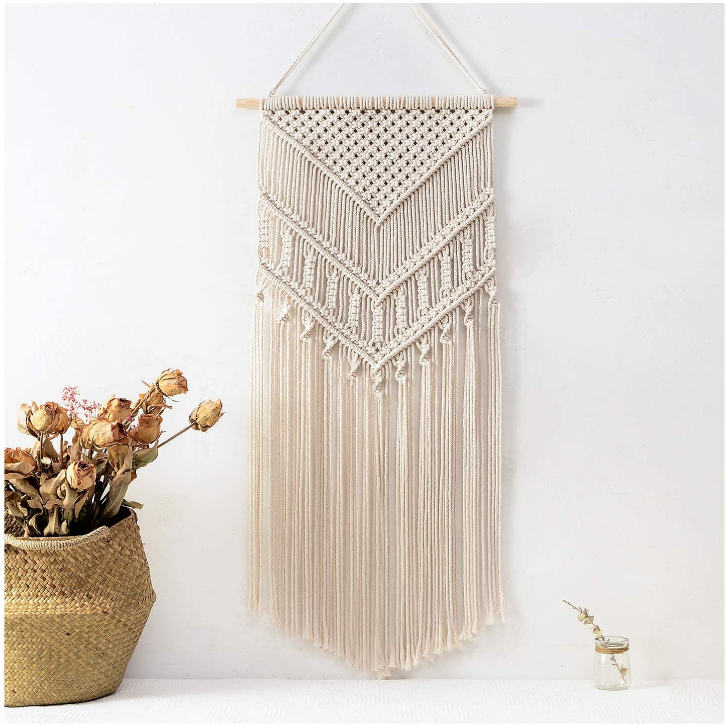 ecofynd Macrame Boho Wall Hanging