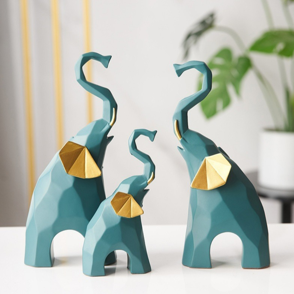 
                  
                    Elephant Family Showpieces (Modern-Art) - Set of 3
                  
                