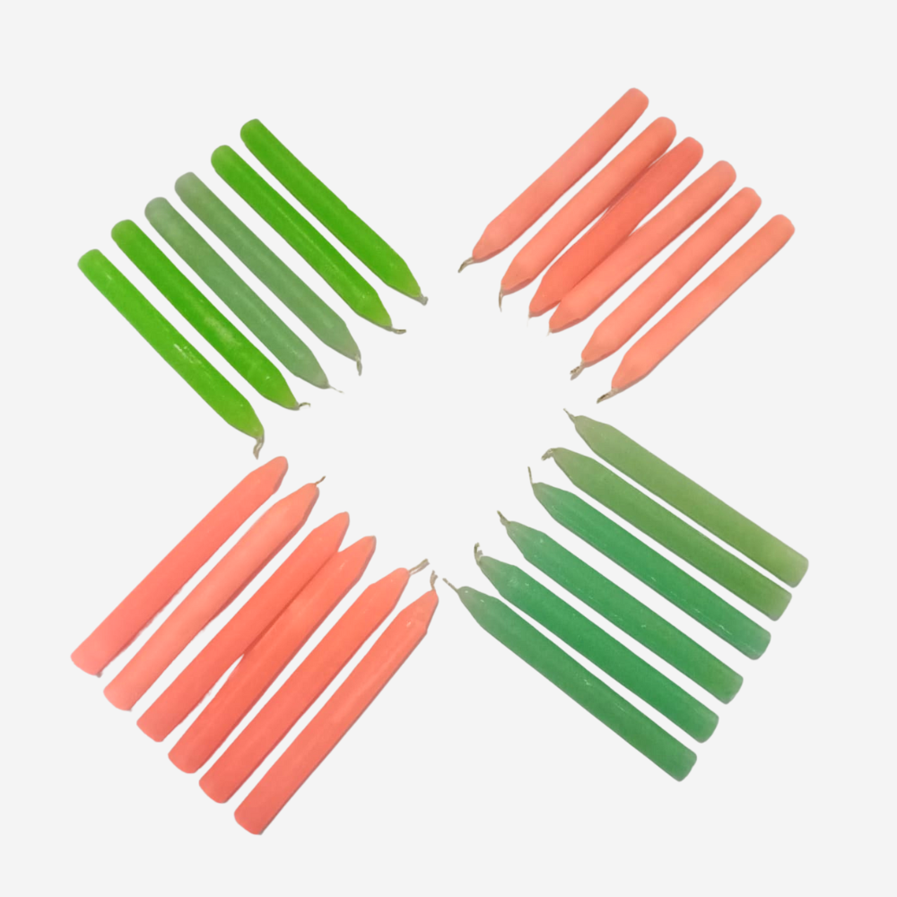 Fragrant Mosquito Repellent Stick Colour Candles (Set of 16)