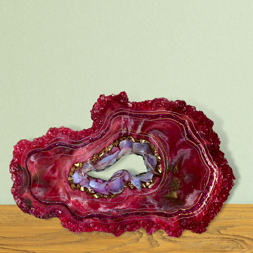 Geode Resin Showpiece