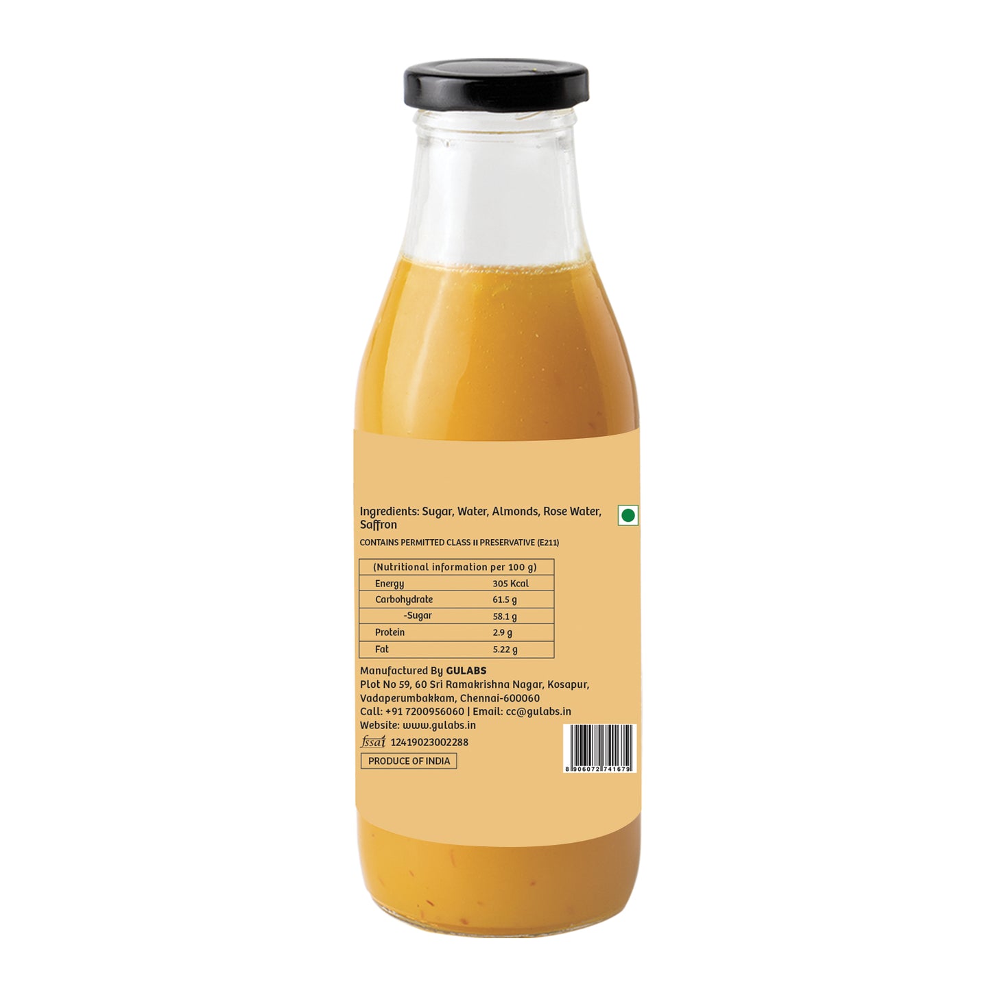 Gulabs Mini Kesar Badam (200ml)