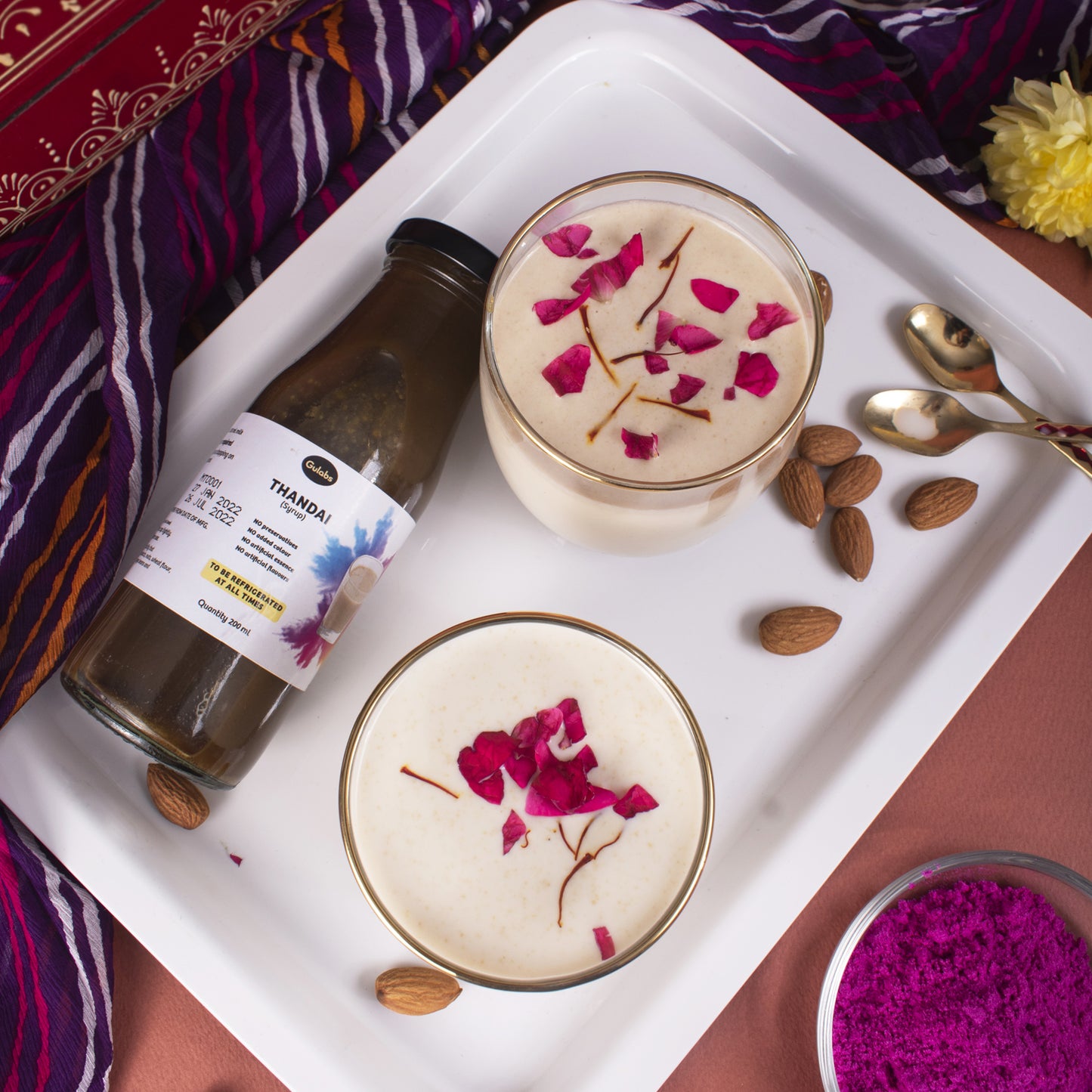 Gulabs Mini Thandai Sharbat (Pack of 4) - 200ml