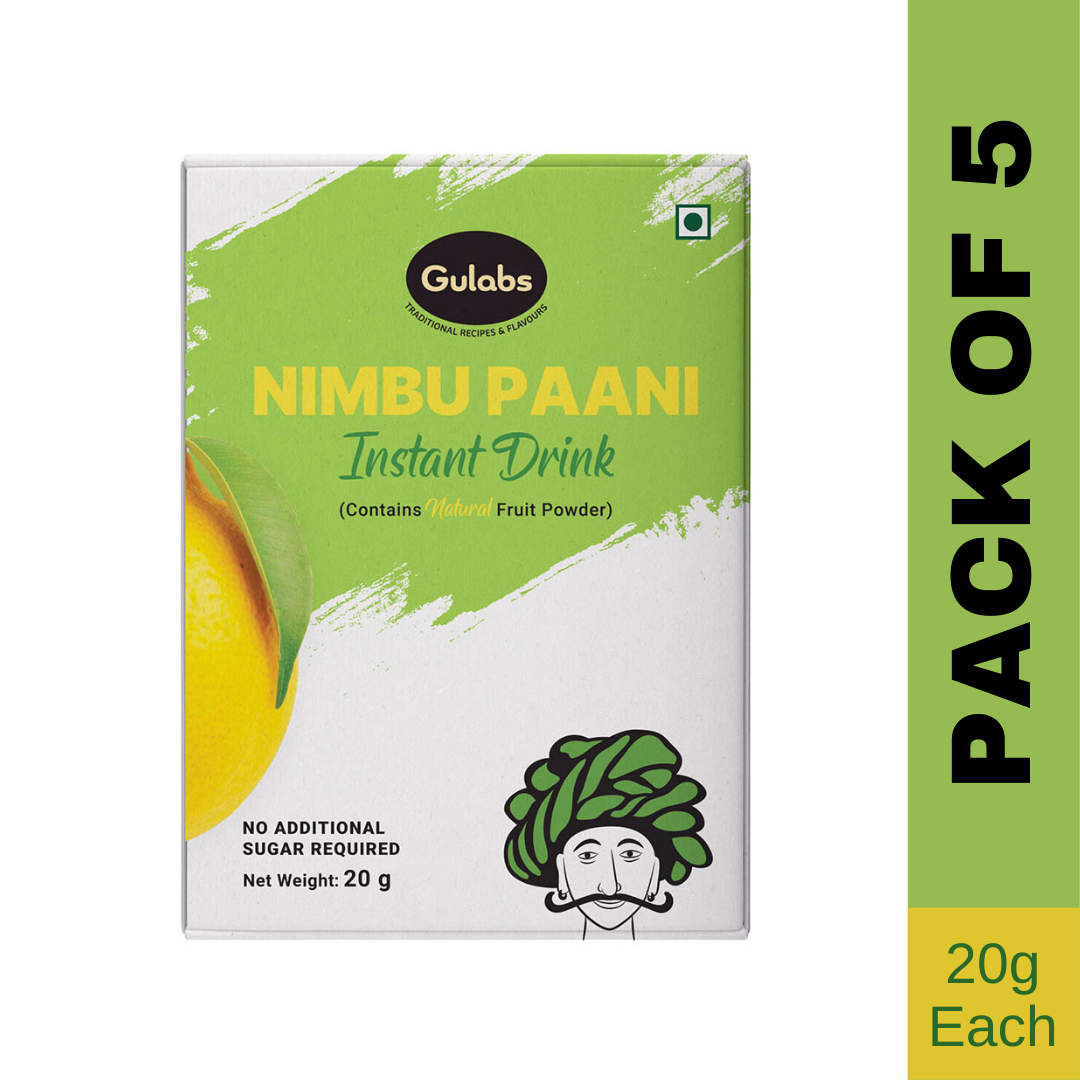 Gulabs Nimbu Paani Instant Drink (Pack of 5) - 20g