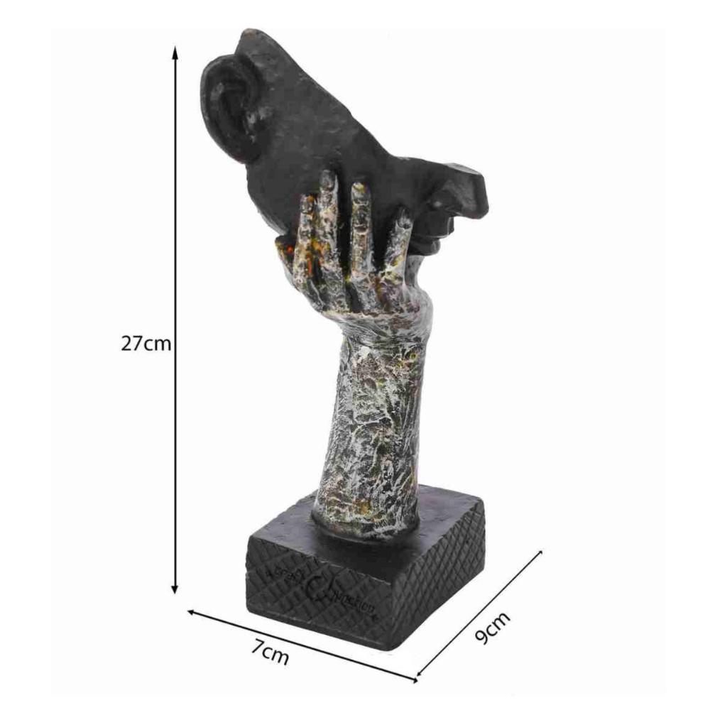 Hand-Face Showpiece (Set of 2)