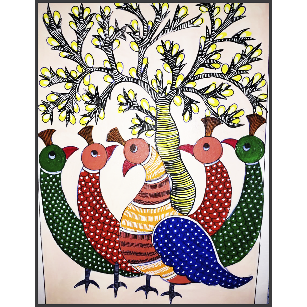 Handmade Gond Painting