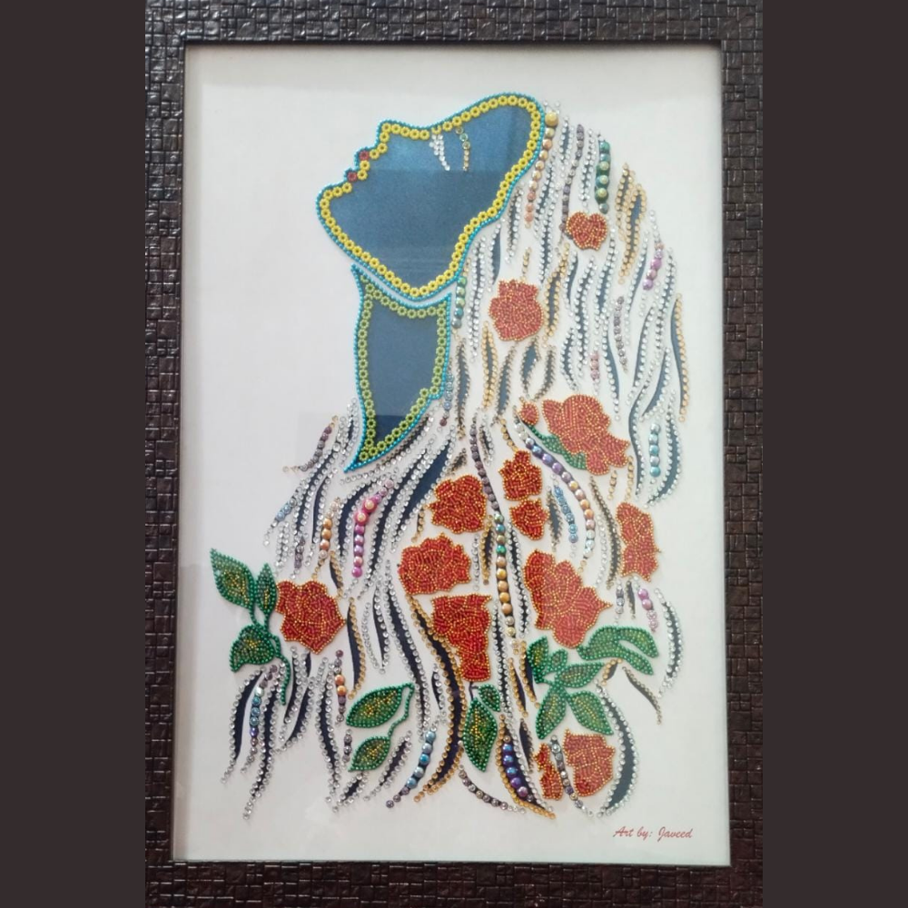 Framed Woman Painting