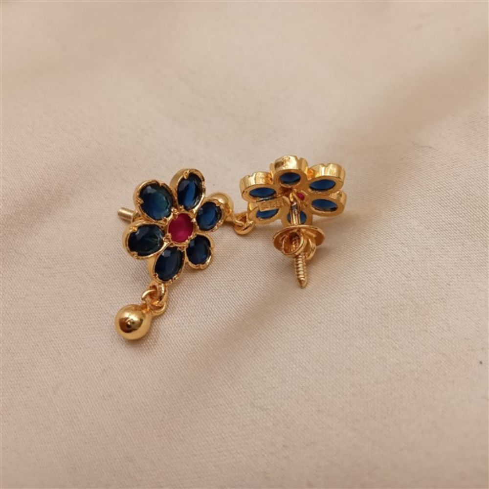 Floral Kundan Earrings