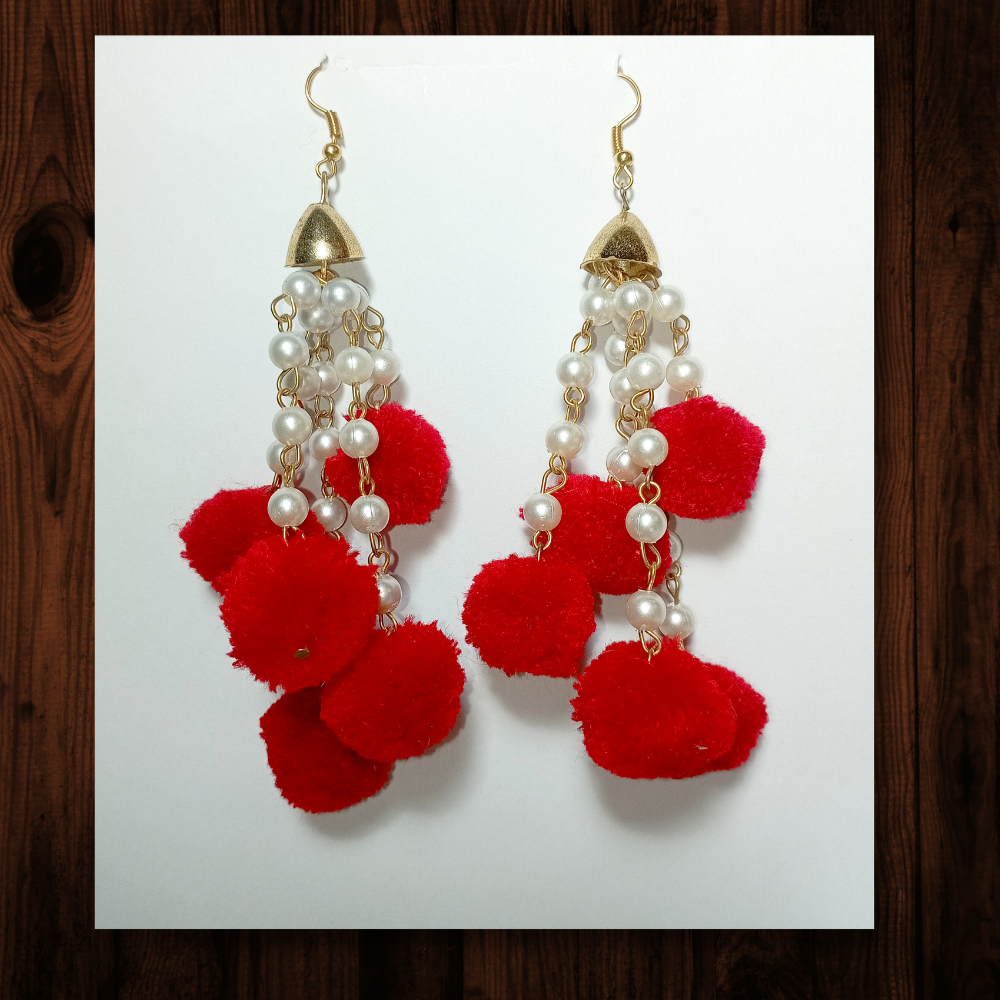 Pom Pom Earrings