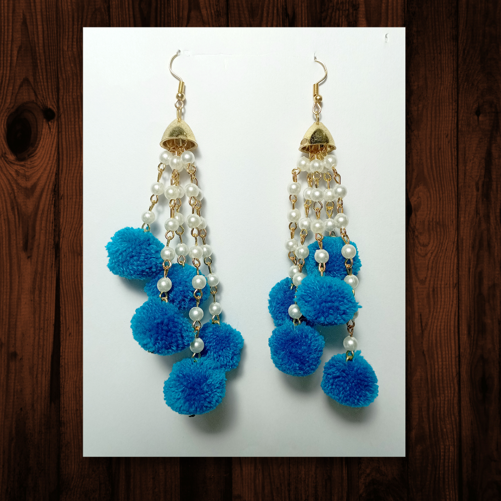 Pom Pom Earrings