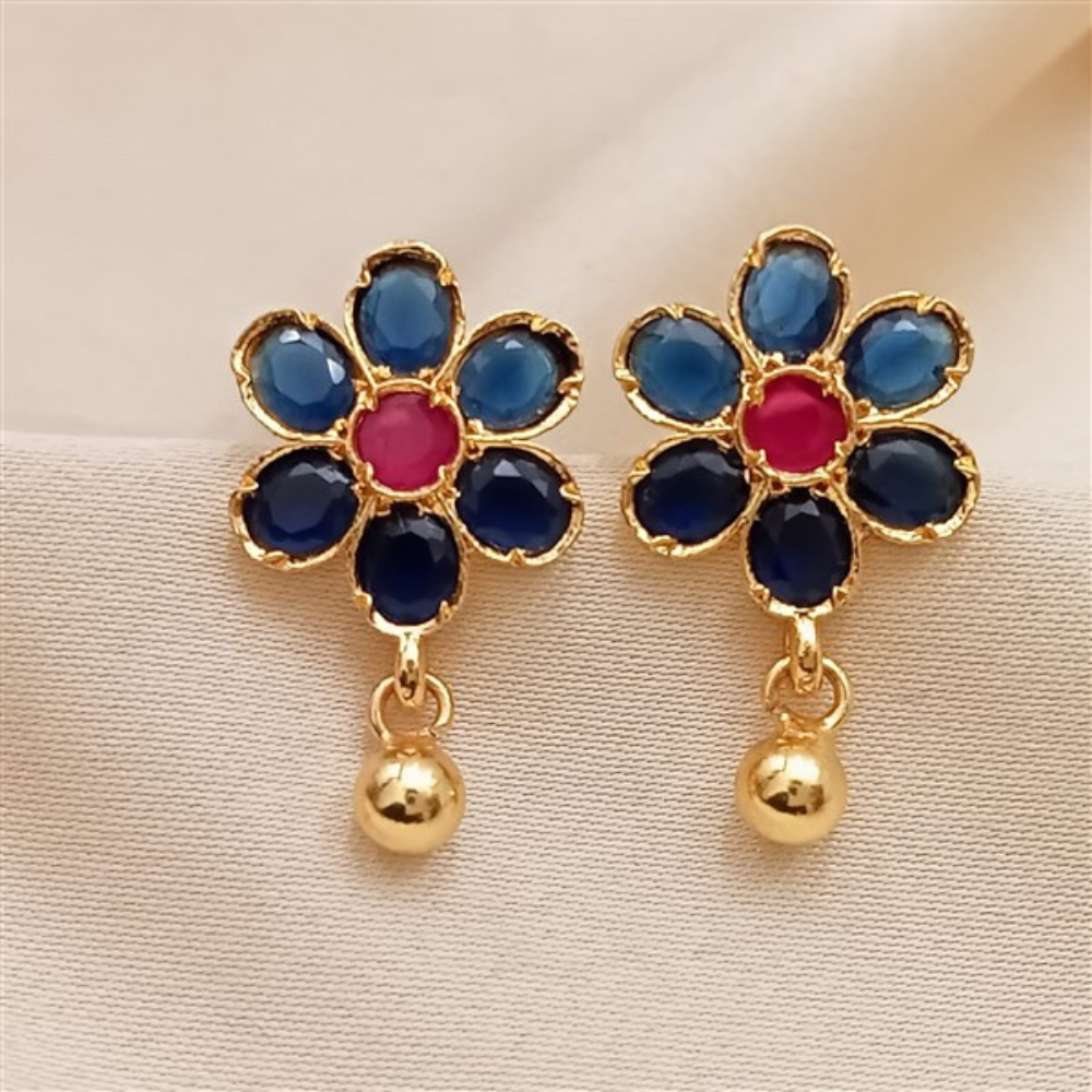 Floral Kundan Earrings