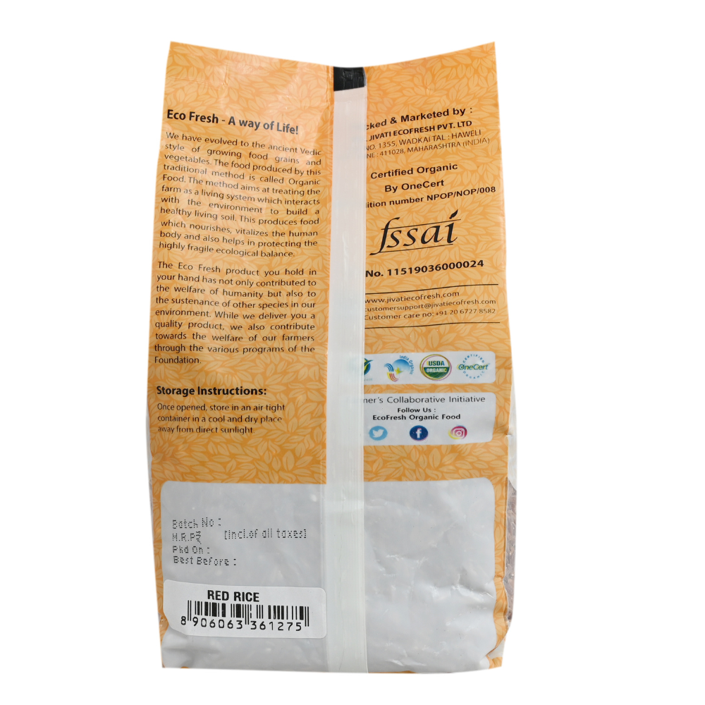 Ecofresh Organic Red Rice (500g)