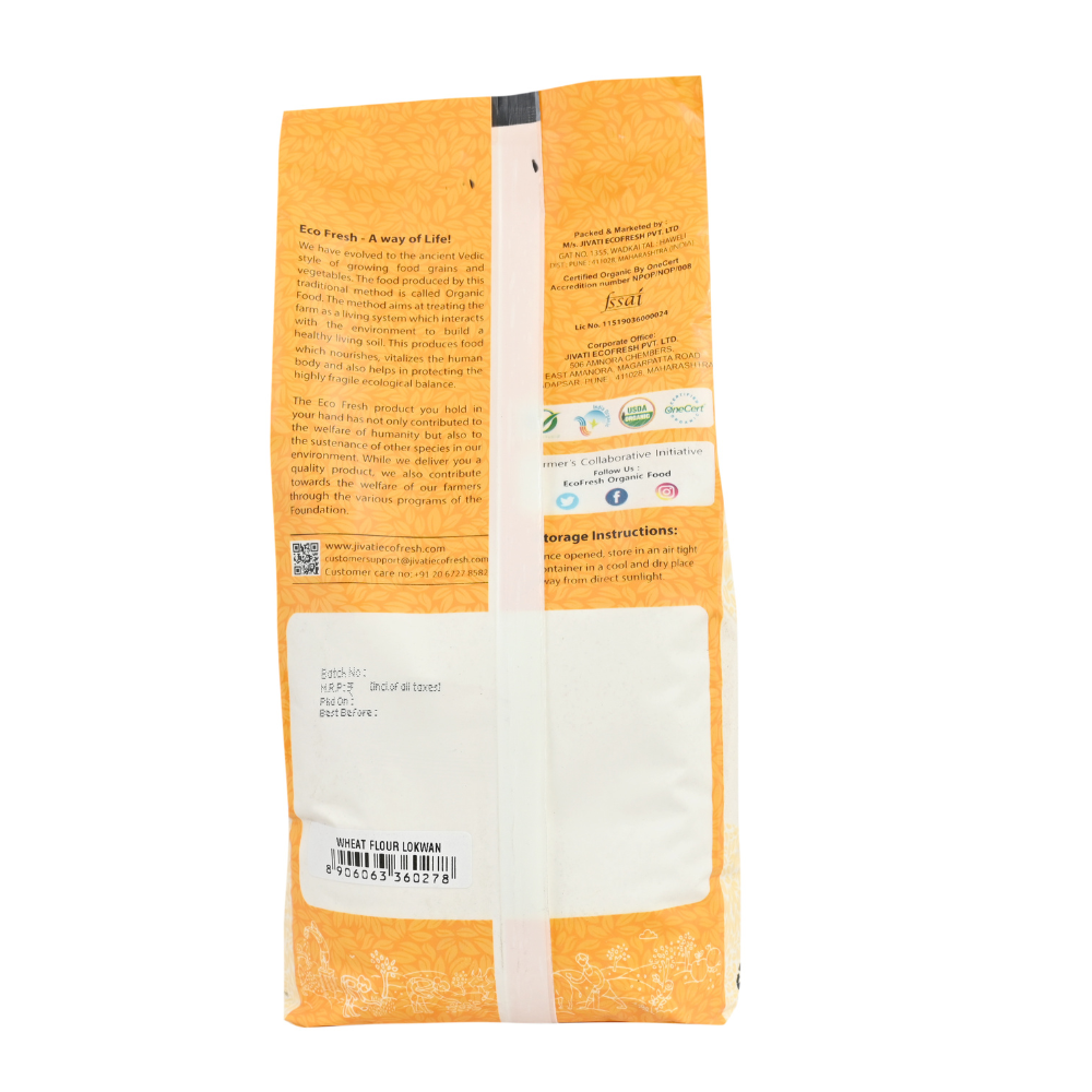Ecofresh Organic Wheat Flour Lokwan (1kg)