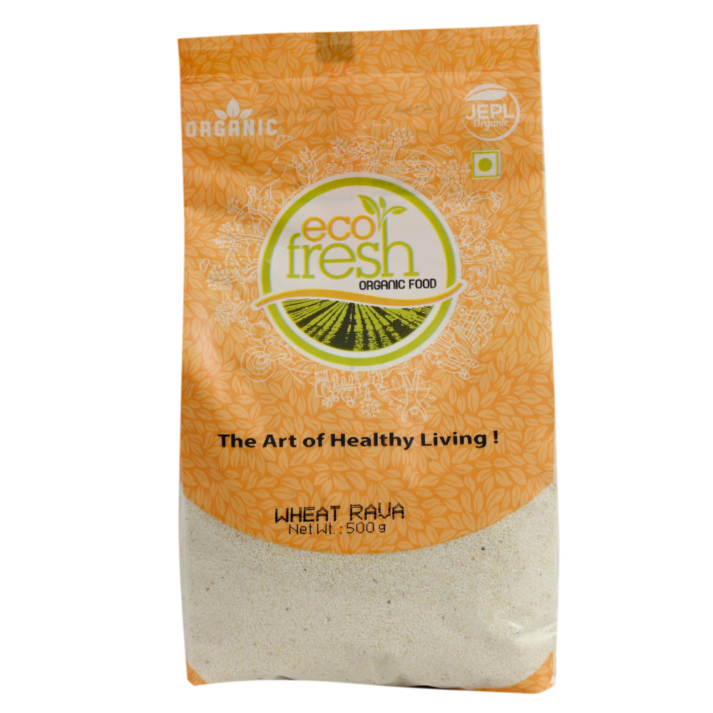 Ecofresh Organic Wheat Rava Sooji (500g)