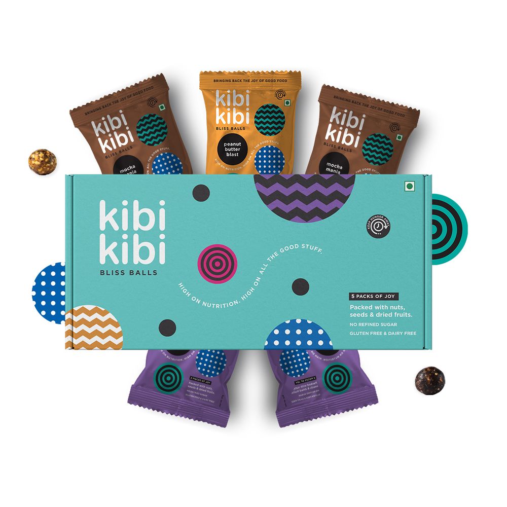 Kibi Kibi Bliss Balls Intense Box (Energy Balls) - Pack of 5