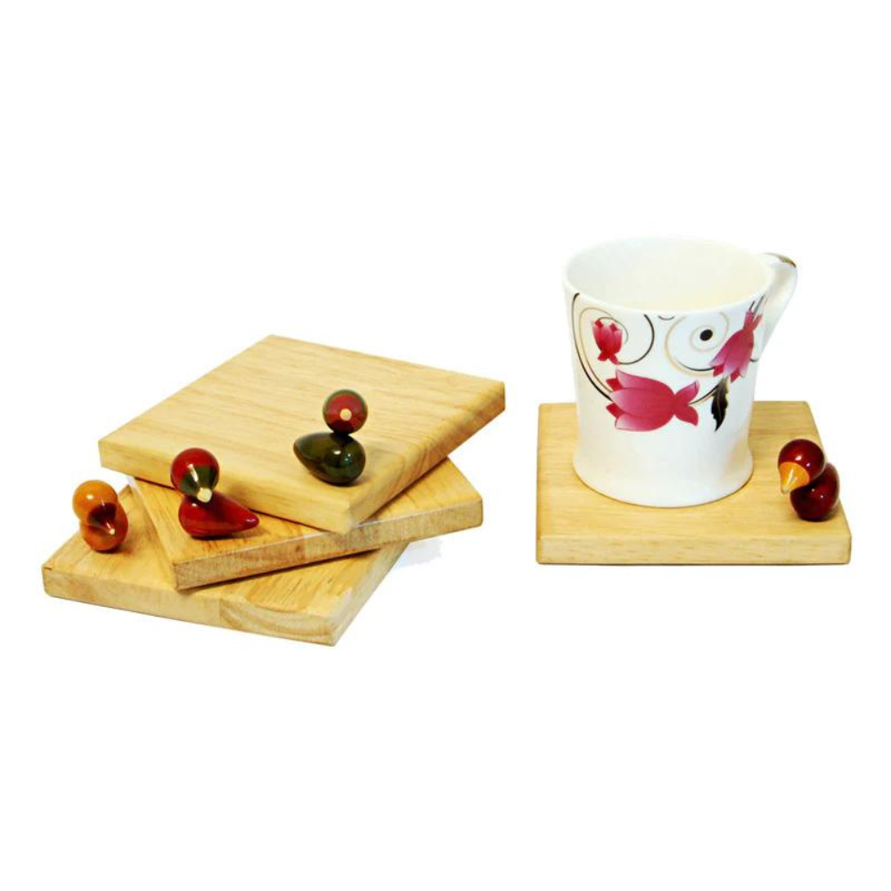 Fairkraft Creations Square Coasters - Bird Song (Set of 4)