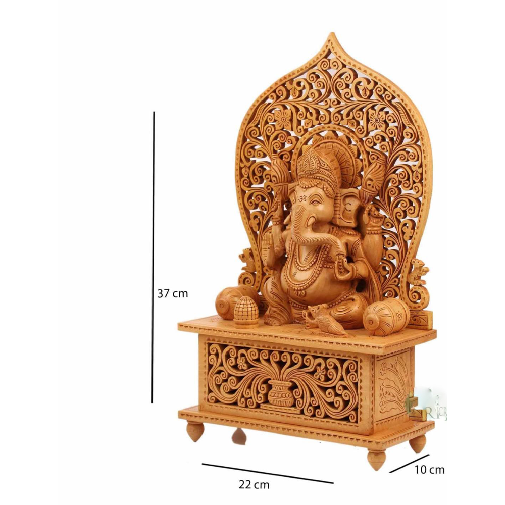 Wooden Carving Ganpati