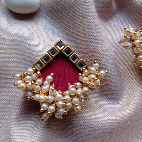 Ethnic Moti Stud Earrings