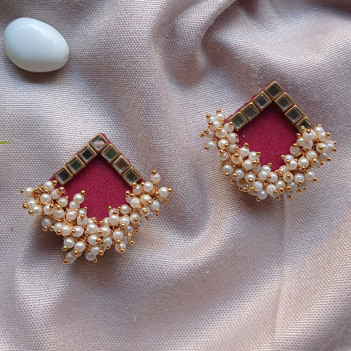 Ethnic Moti Stud Earrings