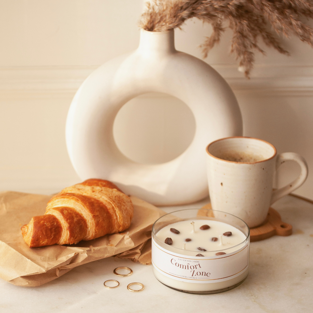 Luxe Soy Candle (Coffee + Vanilla) (100g)