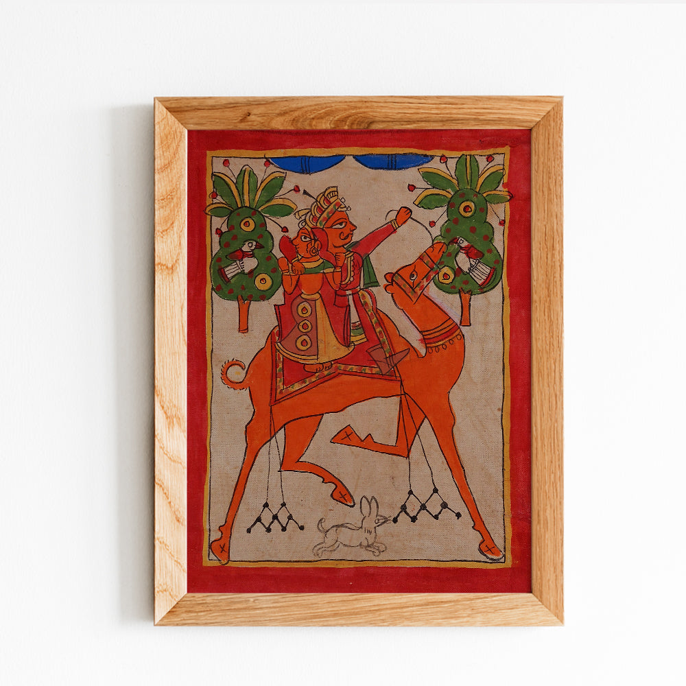 Dhola Maru Phad Style Painting