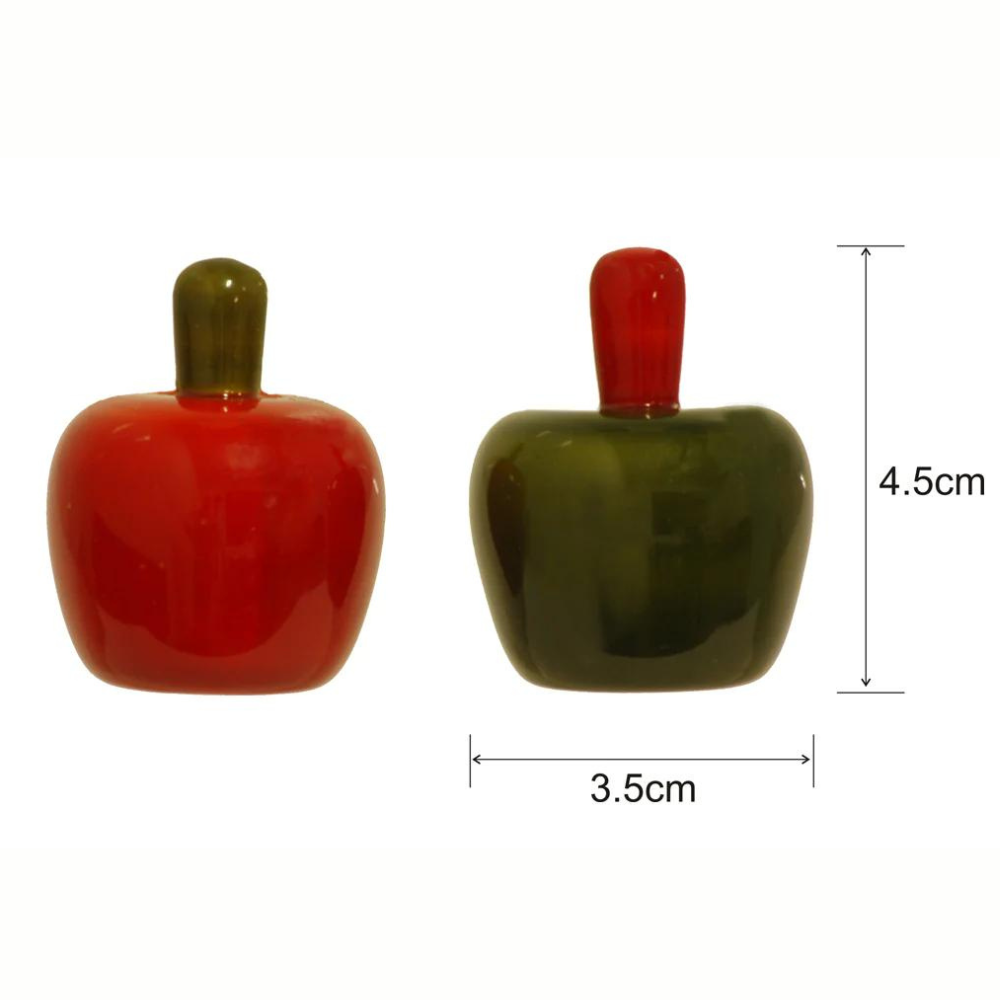 Fairkraft Creations Handcrafted Wooden Fridge Magnet - Apple (Set of 2)