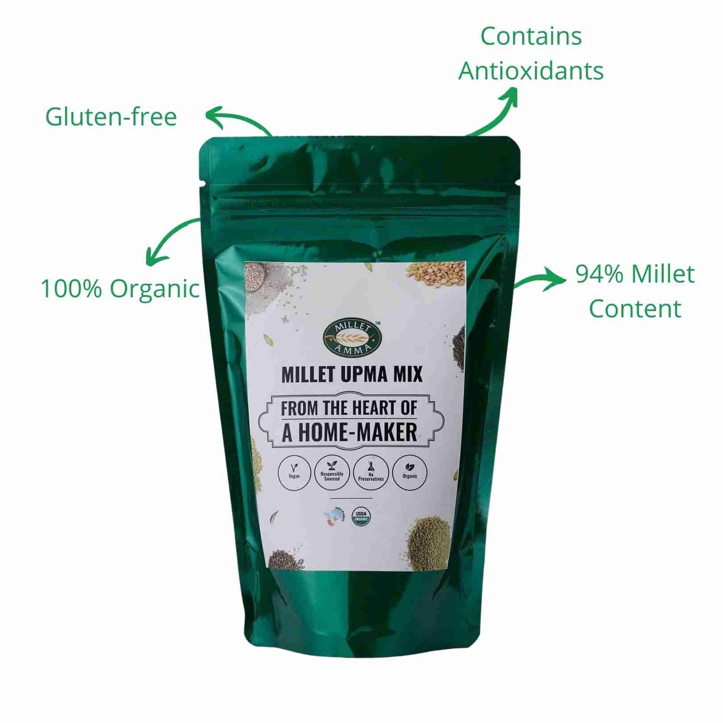 Millet Amma Millet Rava Upma Mix Organic (250g)