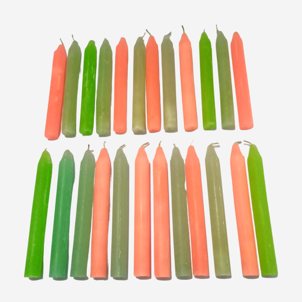 Fragrant Mosquito Repellent Stick Colour Candles (Set of 16)