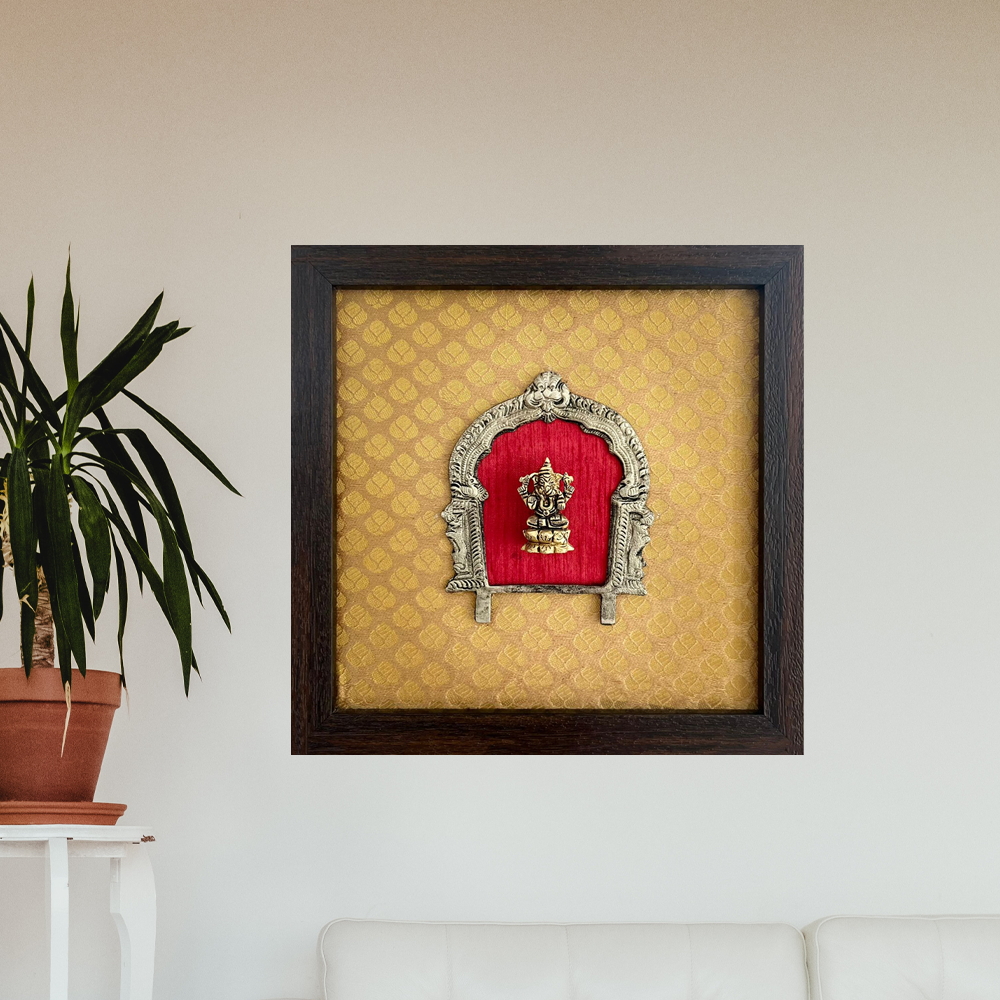 Ganesha in Red and Prabhavali
