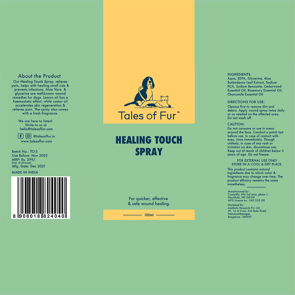 Healing Touch Spray for Dogs (100ml)