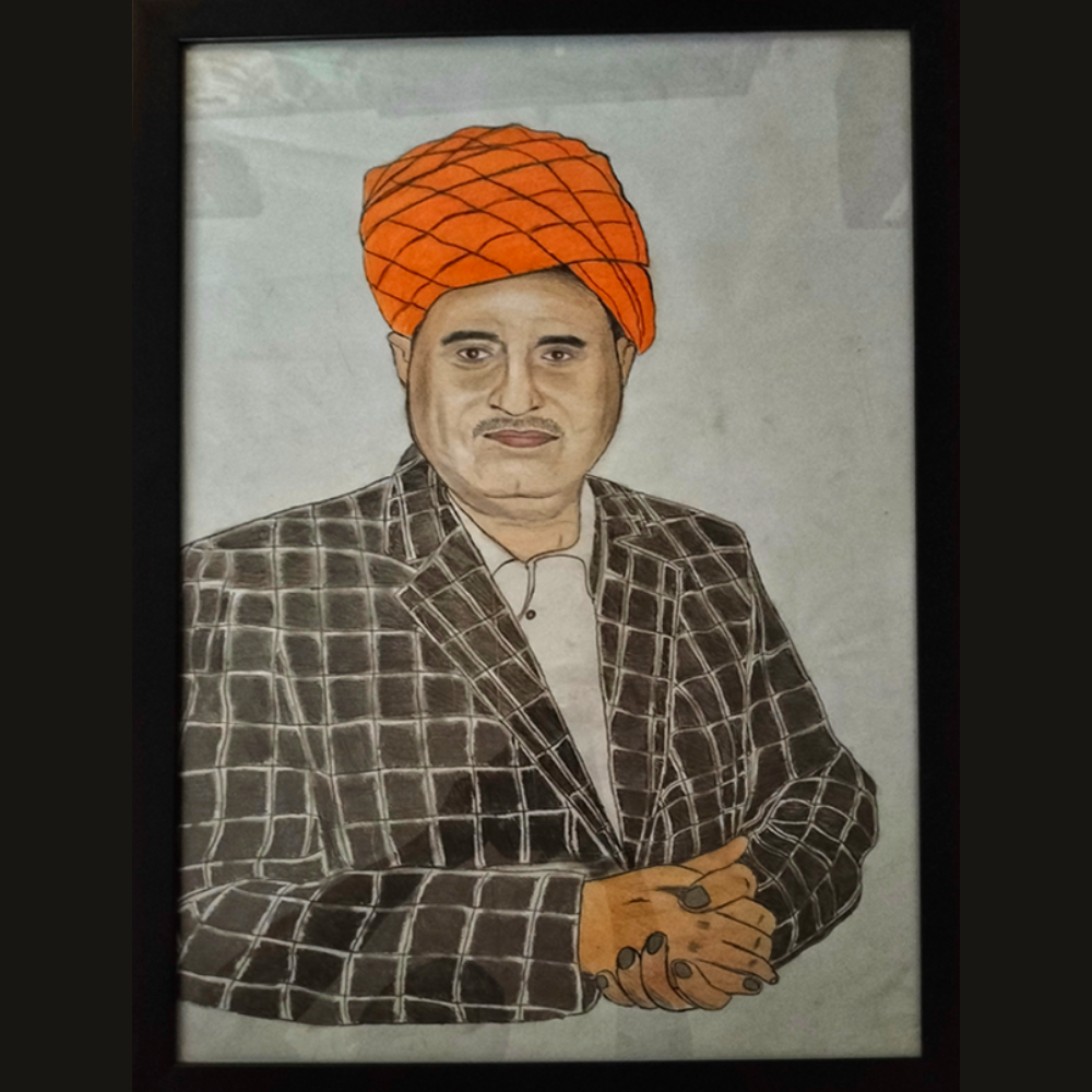 Handmade Sketch Paint with Frame