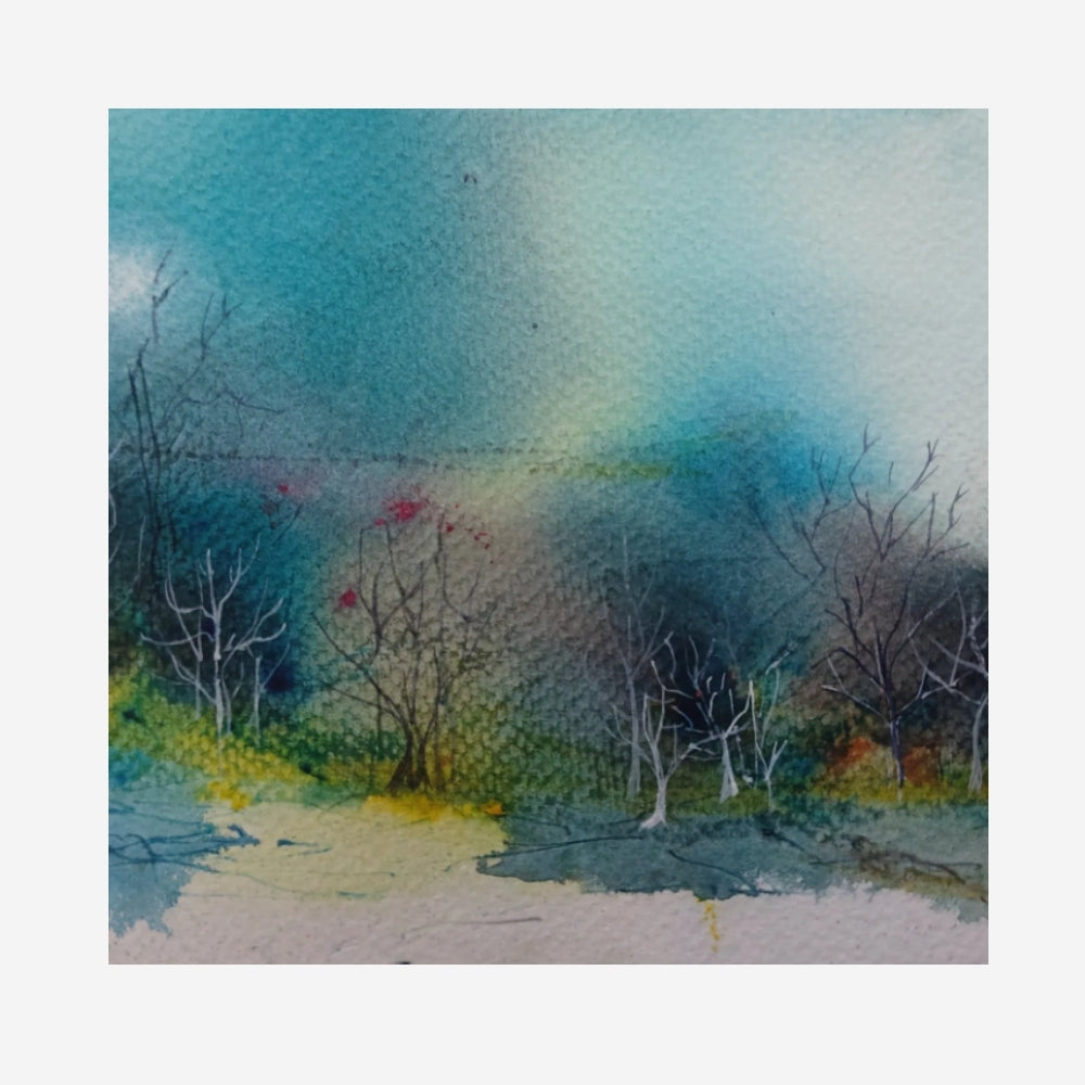 Night Forest Painting