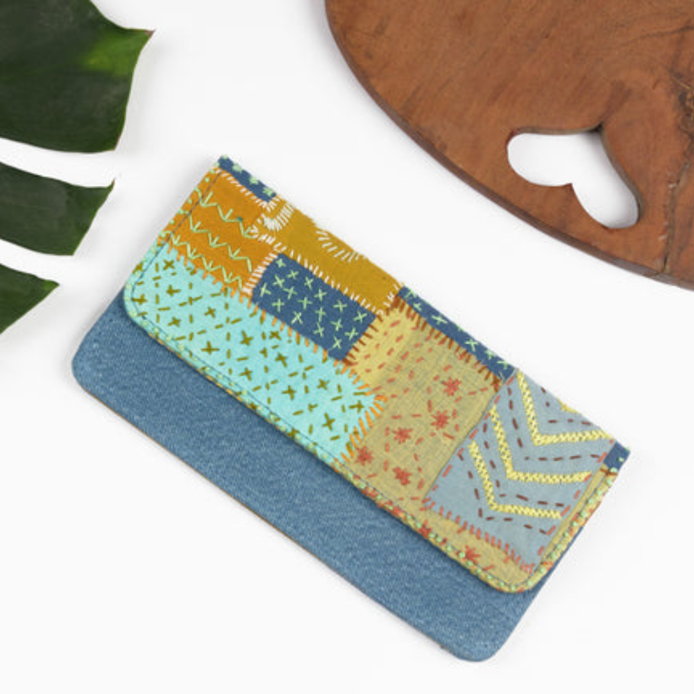 Meadow Sashiko Wallet
