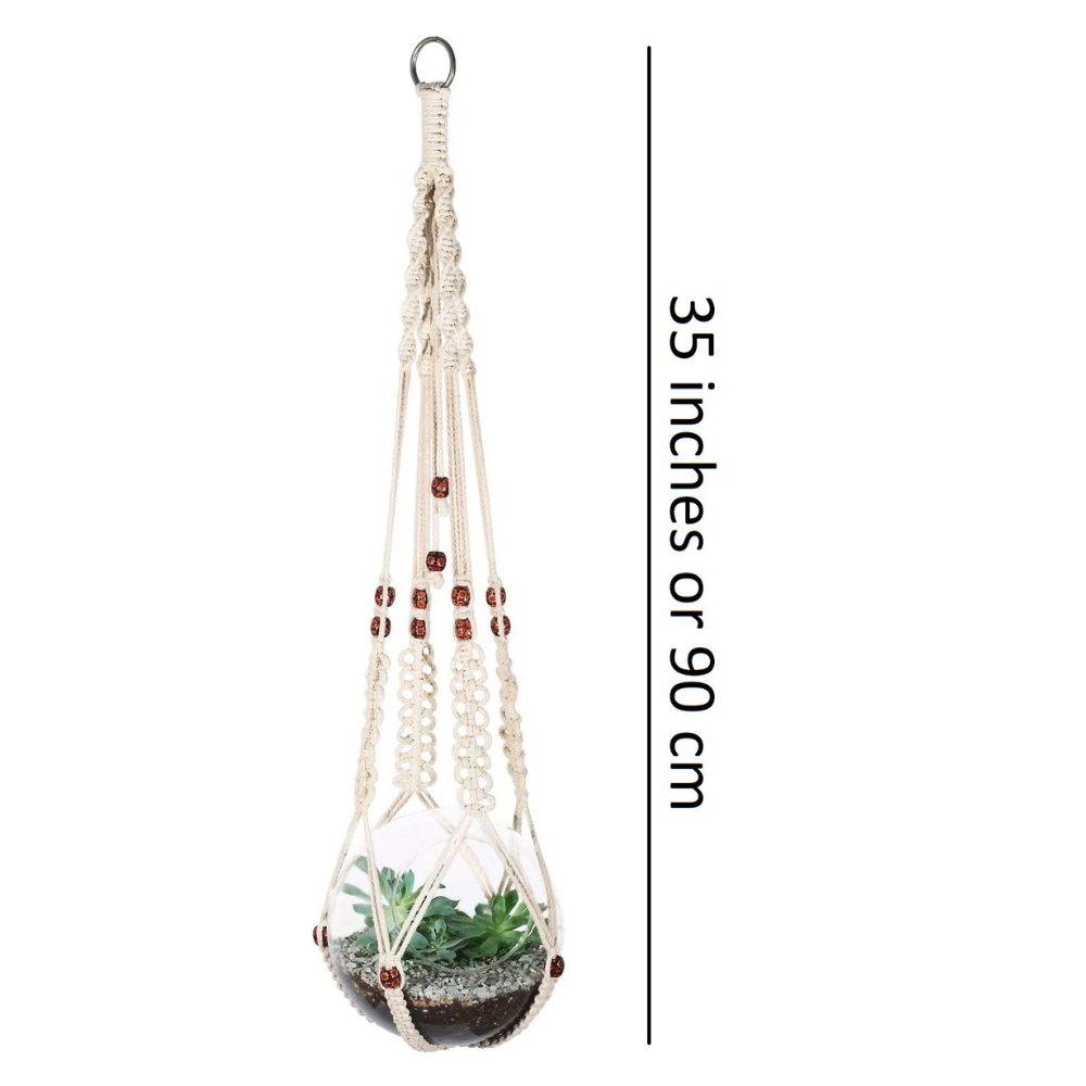 ecofynd Macrame Cotton Plant Hanger