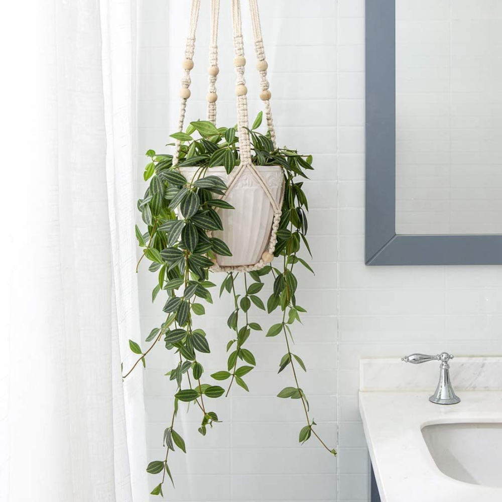 ecofynd Macrame Cotton Plant Hanger