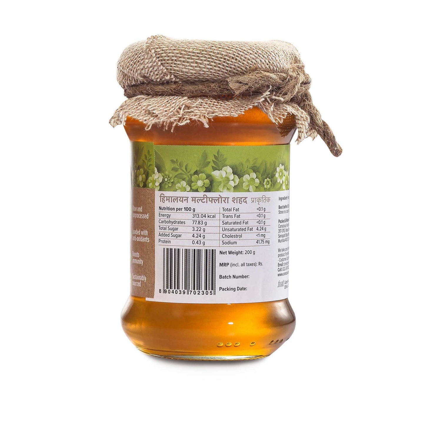 Conscious Food Himalayan Multi Flora Honey (200g)