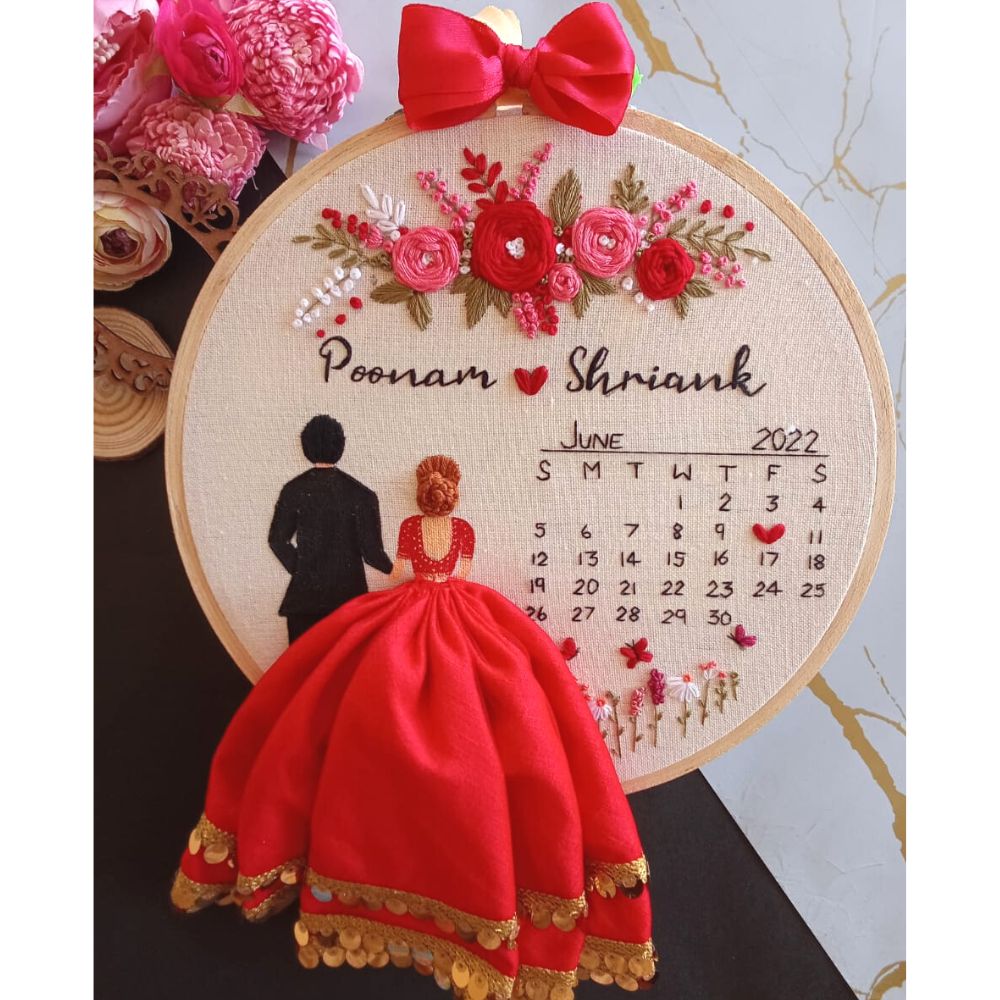 Wedding Hoop Art Calendar