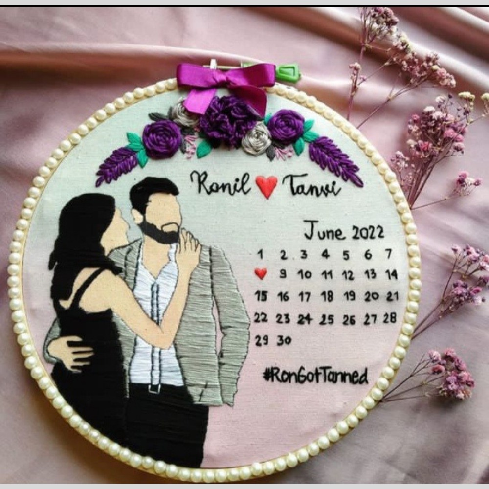 Embroidered Hoop Art