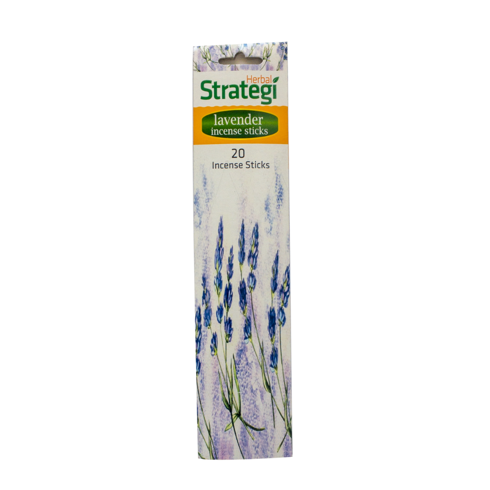 Herbal Strategi Aromatic Incense Sticks - Lavender (20 Sticks)