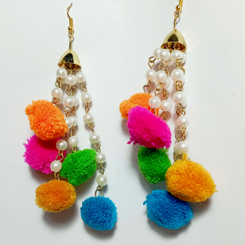 Pom Pom Earrings