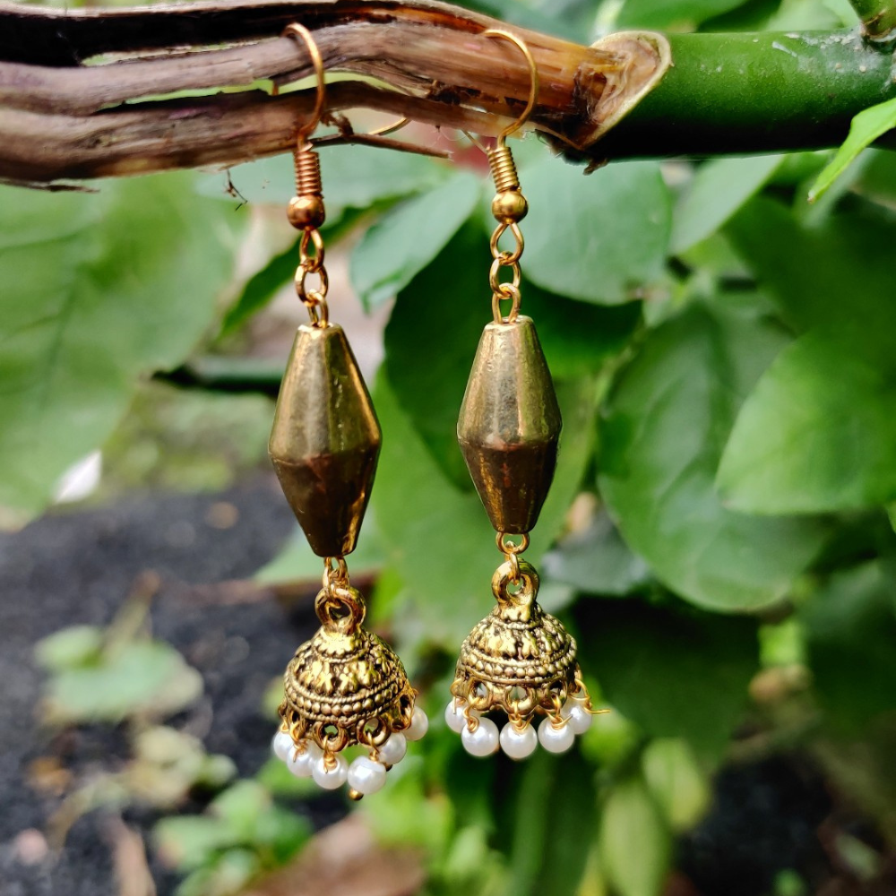 Dholki Beads Jhumka