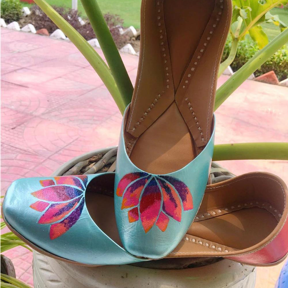 Handpainted Leather Jutti