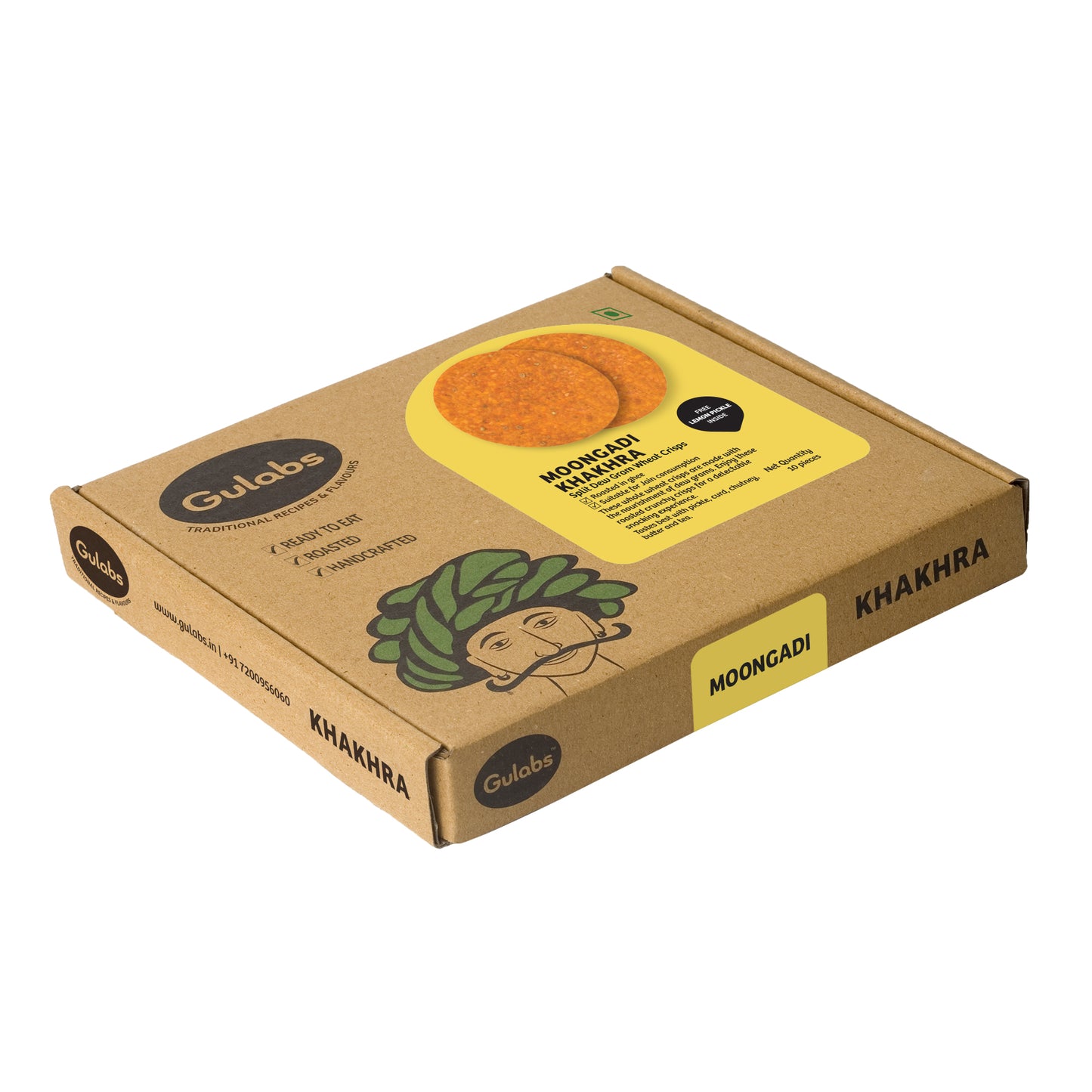 Gulabs Moongadi Khakhra (250g)