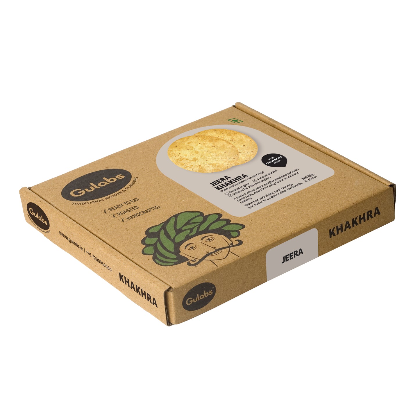 Gulabs Jeera Khakhra (250g)